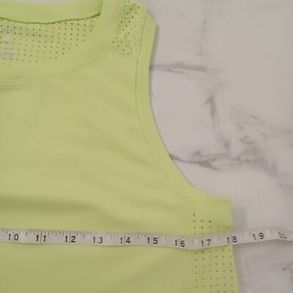 Layer8 Lime Perforated Racerback Tank Top Athletic Works Coral Plus Shorts Set L - Picture 8 of 11